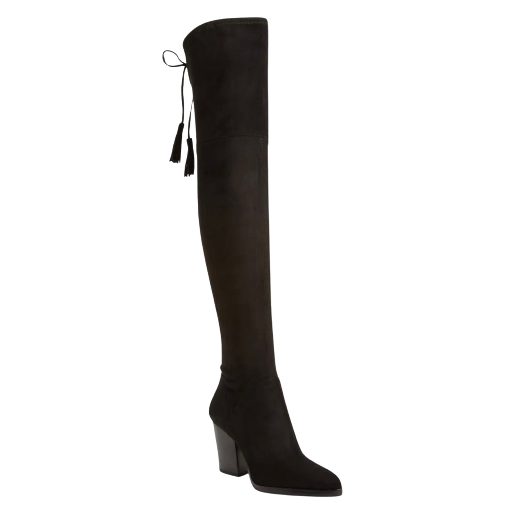 Marc Fisher Black Over-The-Knee Boots Size 5.5